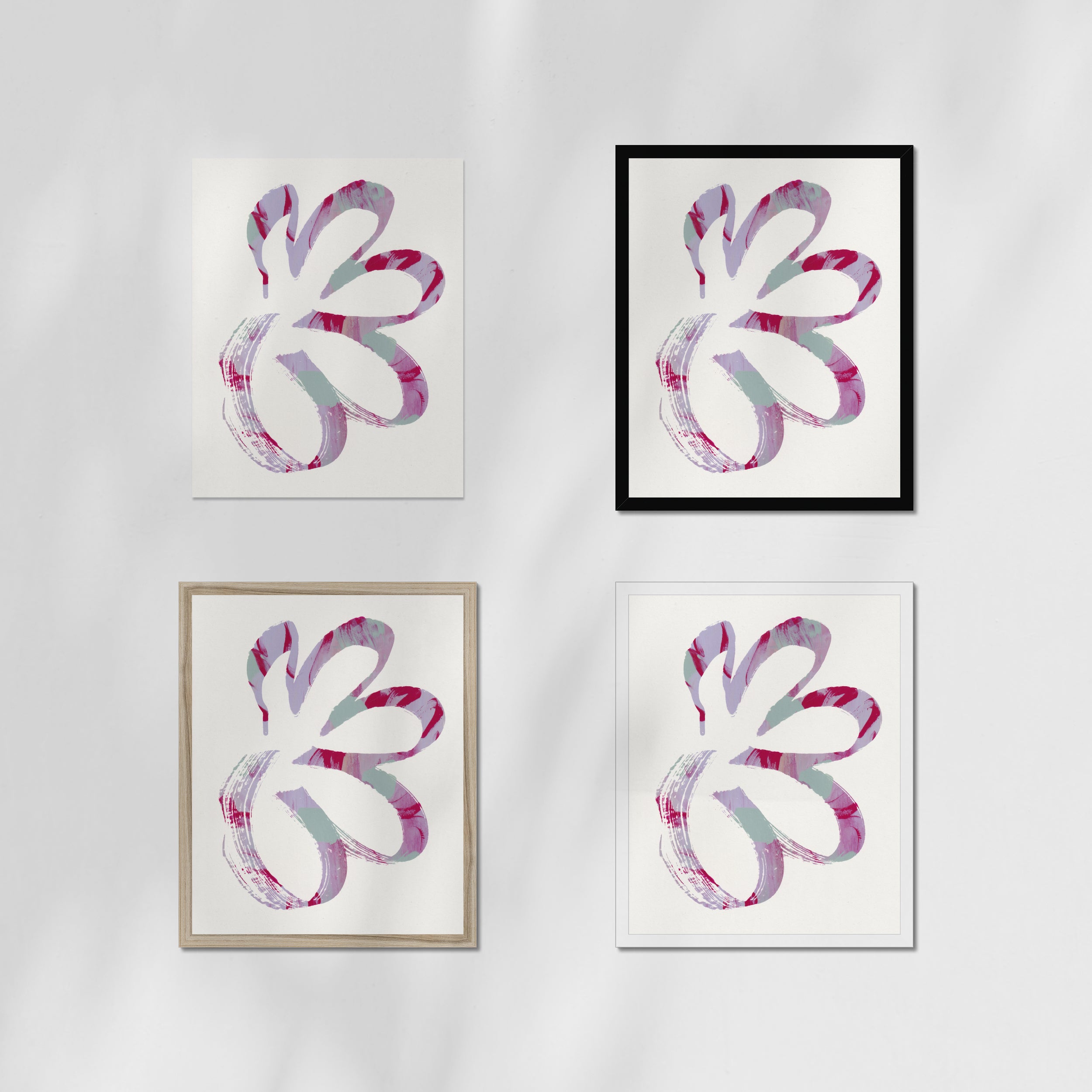 Monotype Fluid Form 02 Fine Art Print
