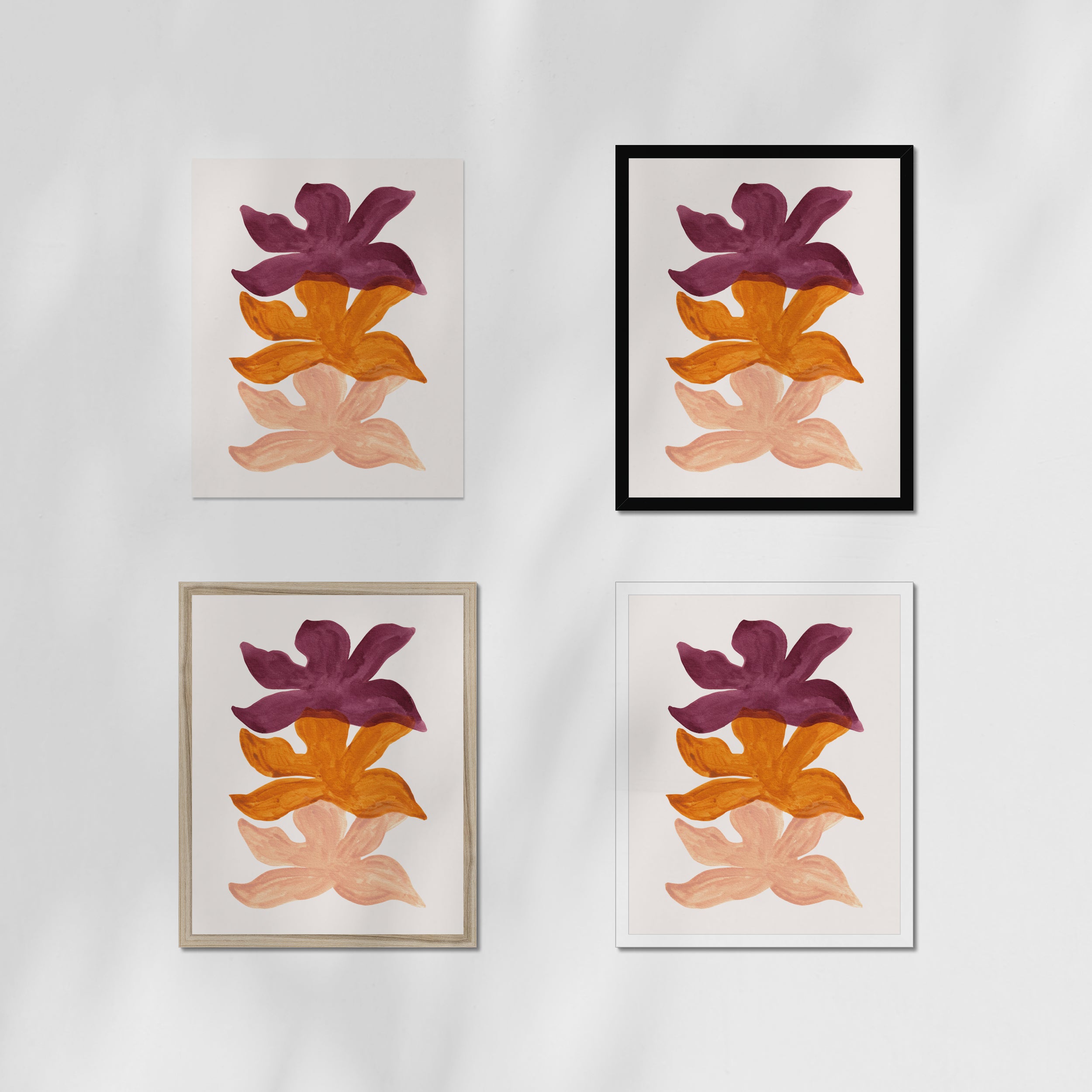 Orchid Ink Layers Fine Art Print